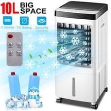 Image of 10L Portable Cooler Air Conditioning Unit Fan Humidifier With Remote Control UK