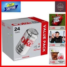 Image of Diet Coke Can Cola, Box 330 ml (Pack of 24)