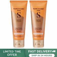 Image of Sanctuary Spa Antibacterial Hand Cream 75ml x2 Shea & Aloe Vegan RRP £42