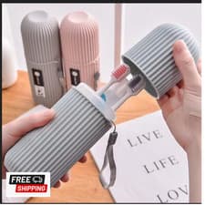 Image of Portable Toothbrush & Toothpaste Travel Case – Protective Storage Holder for Cam