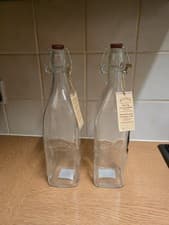 Image of Kilner Clip Top Preserve Square Bottle - 1L