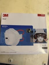 Image of 3M 9332+ Aura FFP3 Respirator Mask Valved Anti-Dust Fume Protection - 10 Pack