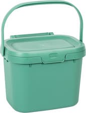 Image of Addis 518534 Everyday Kitchen Food Waste Compost Caddy Bin, 4.5 Litre, Sage Gree
