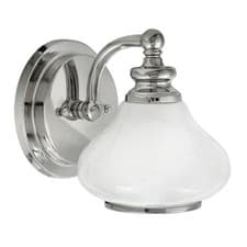 Image of The Harriet 1 Light Bathroom Wall Light in Polished Chrome