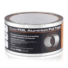 Image of SuperFOIL Aluminium Foil Tape - Heavy Duty Sticky Foil Tape for Sealing 50mmx30m