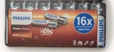 Image of 16 x Philips AA Power Alkaline Batteries 1.5V LR6, MN1500, MIGNON, STILO
