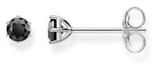 Image of Thomas Sabo Glam And Soul Sterling Silver Black Studs H1964-051-11