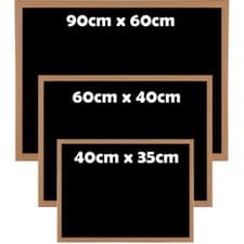 Image of BLACKBOARD WOODEN FRAMED CHALK BOARD OFFICE NOTICE MENU SMALL-LARGE ALL SIZE UK