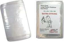 Image of Extra Strong 4M X 5M Heavy Duty Large Plastic Polythene Dust Sheet 13Ft X 16Ft P