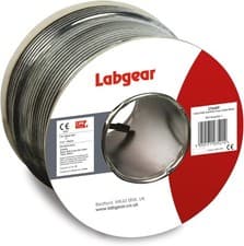 Image of Labgear 100m Coaxial Satellite Cable RG6 – Black Digital Aerial, Data & Satel