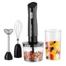 Image of Russell Hobbs 3-in-1 Hand Blender Desire Matte Charcoal - Blend, Whisk & Chop