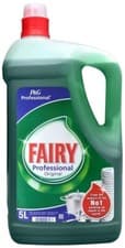 Image of Fairy 1 X 5 Litre Professional Original Dish Washing-Up Liquid Detergent Green
