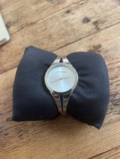 Image of calvin klein ladies bangle watch, stainless steel, unworn excellent condition