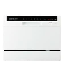 Image of Cookology CTTD6WH Freestanding Compact Table Top Dishwasher, 6 place settings