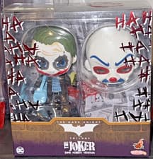 Image of Hot Toys Cosbaby The Joker Bank Robber Version Dark Knight Trilogy Figure NEW