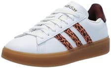 Image of Adidas Women's Grand Court 2.0, White/Hazy Copper/Gum, 6.5