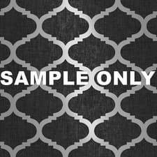 Image of Charcoal Black Wallpaper Metallic Silver Grey Trellis Geometric Linen Effect