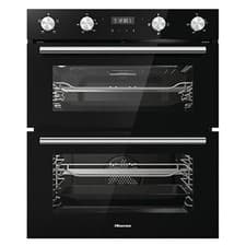 Image of Hisense BID75211BGUK Built Under Double Oven - Black