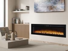 Image of Adam Orlando Inset / Wall Mounted Electric Fire, 72 Inch