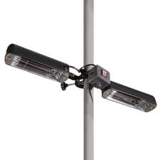 Image of Dellonda Folding Parasol Gazebo Patio Outdoor Infrared Heater Two Panels DG176