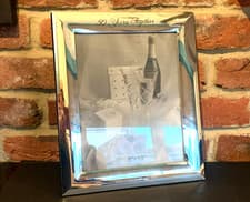 Image of Silver Plated 50 Years Together Golden Anniversary Photo Frame Photo 8" x 10"