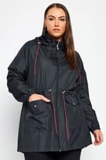 Image of YOURS Curve Plus Size Drawstring Lightweight Parka Jacket