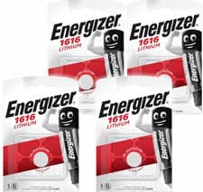 Image of 4x Energizer 1616 Battery 3V Lithium Coin Cell CR1616 Battery DL1616 BR1616