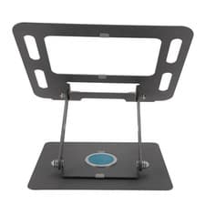 Image of .Laptop Stand Adjustable Angle And Height Non Slip Base Metal Reading Rack