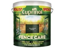 Image of Cuprinol Less Mess Fence Care Woodland Green 6 Litre CUPLMFCWG6L