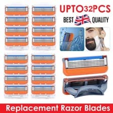 Image of 32x Gillette Fusion 5 Power Razor Blades Cartridges Brand New Upgrade Sealed NEW