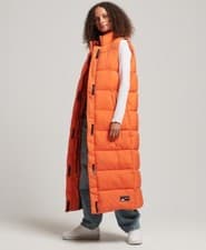 Image of Superdry Womens Ripstop Longline Puffer Gilet Size 12