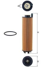 Image of Mahle Ox 1301D oil filter for Mercedes-Benz