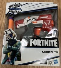 Image of Nerf Fortnite Micro TS MicroShot Blaster Gun with 2 Foam Darts
