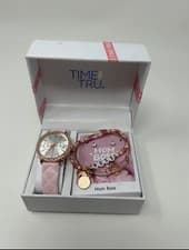 Image of Time and TRU Watch Bracelet Earrings Boss Mom Gift Boxed Brand New