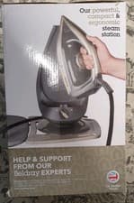 Image of Beldray Steam Station Iron Ceramic Soleplate Space Saving Cord Storage 2600 W