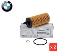 Image of 2pc Oil Filter QFL0336 TJ Filters 11428575211 04152WAA01 Genuine Quality