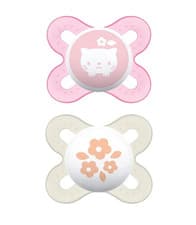 Image of MAM Start Silicone Orthodontic Soother Dummy Pink 0m+ 2Pk