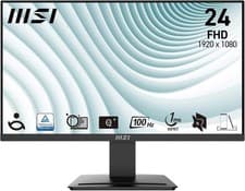 Image of MSI PRO MP2412 23.8 Inch Full HD Office Monitor - 1920 x 1080 VA Panel, 100 Hz