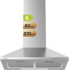Image of CAS6201A Cooker Hood 60cm Stainless Steel Chimney Range Hood 600mm Recirculatin