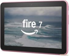 Image of Amazon Fire 7 tablet | 7" display, 16 GB, latest model (2022 release), Rose