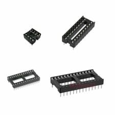 Image of DIP DIL IC Socket - 6 8 10 12 14 16 18 20 24 28 32 40 Pin Solder Type - 10 Pack
