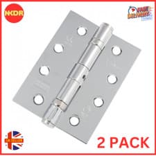 Image of ECLIPSE 14102 76X51X2MM 2PK BALL BEARING HINGE FIRE DOOR 7 POLISHED CHROME