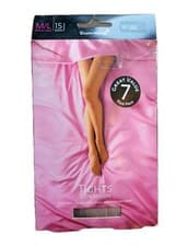 Image of Superdrug Medium / Large Natural 15 Denier Tights Pack Of Six Pairs New