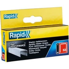 Image of Rapid Type 53 Galvanised Staples 10mm Pack of 2500
