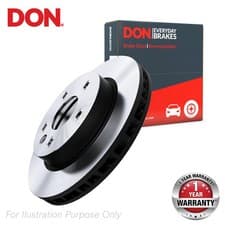 Image of Citroen Peugeot Brake Disc Solid Without Wheel Hub PCD11412 DON