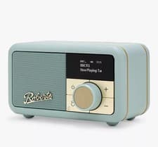 Image of Roberts Revival Petite 2 DAB/FM Portable Radio 20 Presets Duck Egg Blue C Grade