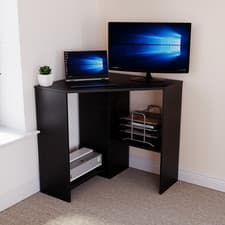 Image of Corner Computer Desk Home Office Work Study PC Laptop Gaming Workstation Table