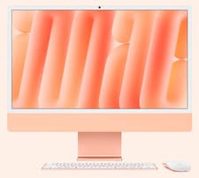 Image of Apple iMac 24" 4.5K Retina 2021 - 256GB SSD 8GB Ram - 8C CPU 8C GPU M1 - Orange