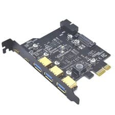 Image of USB 3.2 GEN1 PCI-E Expansion Card 5 Port 2*Type-C 3*USB-A 19 Pin USB 3.0 5Gbps