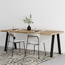 Image of Black Industrial Table Legs-  Various Designs- Dining Table/Desk (71cm/ 28inch)
